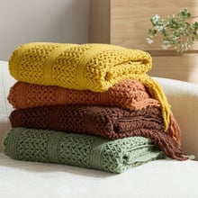 Xenia Knitted Throw